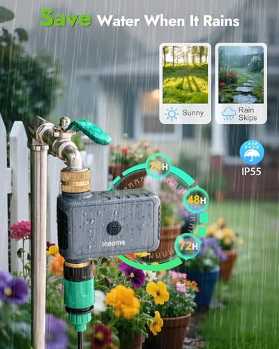 WiFi Hose Timer (1 Zone-WiFi-Brass Value)