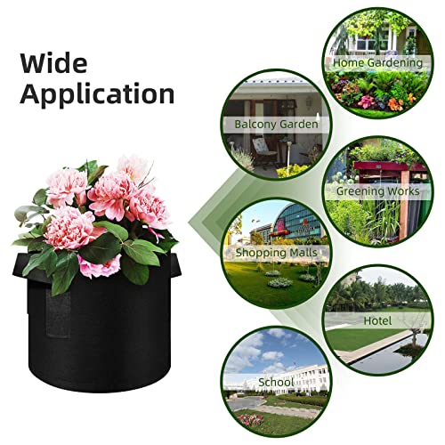 12 Pack 7 Gallon Plant Grow Bags (12 Count)