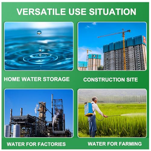 Portable Water Tank Water Storage Tank for Camping with Spigot Hose Plastic Water Container Water Storage Container for Emergency Water Storage Hiking Outdoor