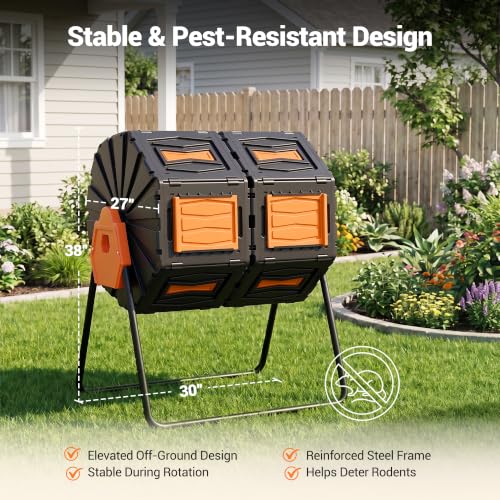 Composter Tumbler Outdoor (Orange)