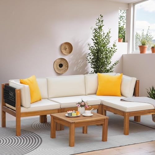 5 Pieces Small Patio Sofa (5 piece)