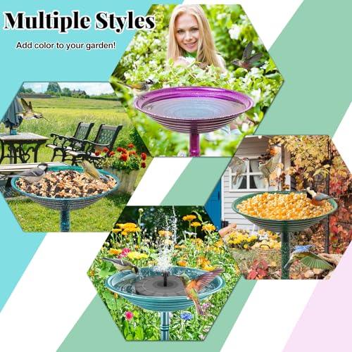 Metal Bird Bath for Outdoors