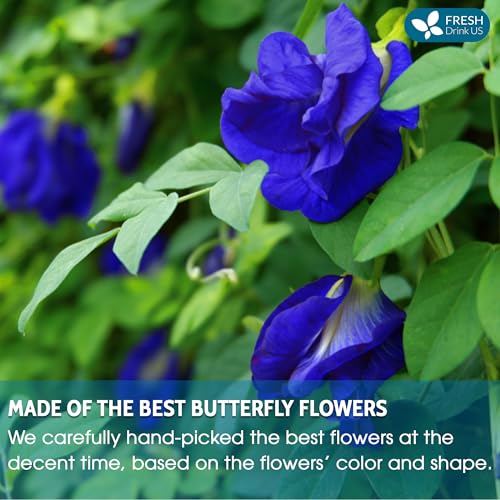 Premium 16oz Butterfly Pea Flowers Tea (16oz)