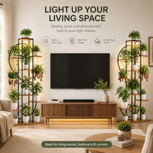 62.2 Plant Stand with Grow Lights