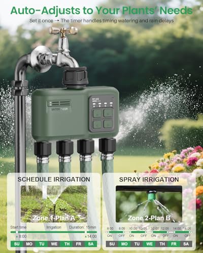 WiFi Water Timer 4 Zone for Garden Hose