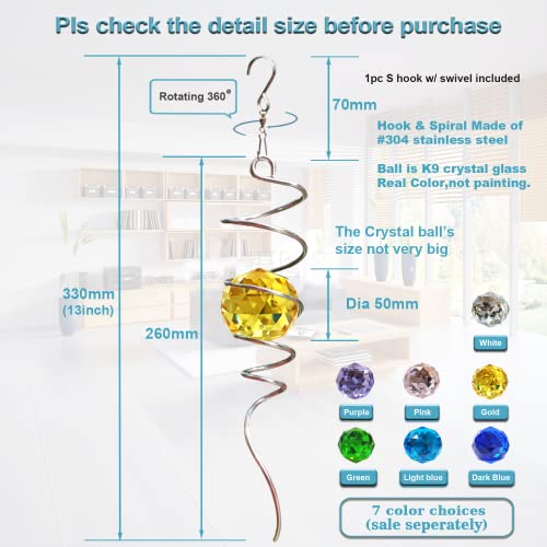 Gazing Ball Spiral Tail (10)