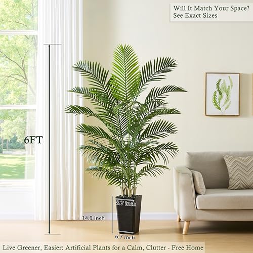 Artificial Palm Tree (6FT / Black)