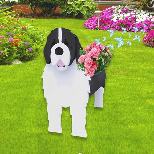 Newfoundland Dog Planter Pots
