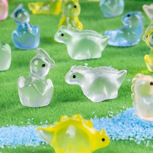 80 Pcs Mini Resin Dinosaur Variety Tiny Animals Figures Miniature Little Small Dinosaurs Figurines Bulk for Micro Fairy Garden Landscape Accessories Hide Crafts Decor (Dinosaur-80p)