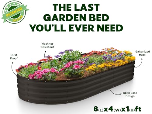 Galvanized Raised Garden Beds Outdoor (2 Count)