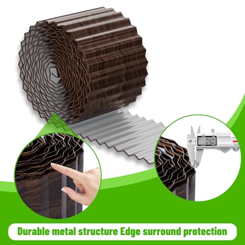 3 Rolls Corrugated Metal Garden Edging (8inx20FT)