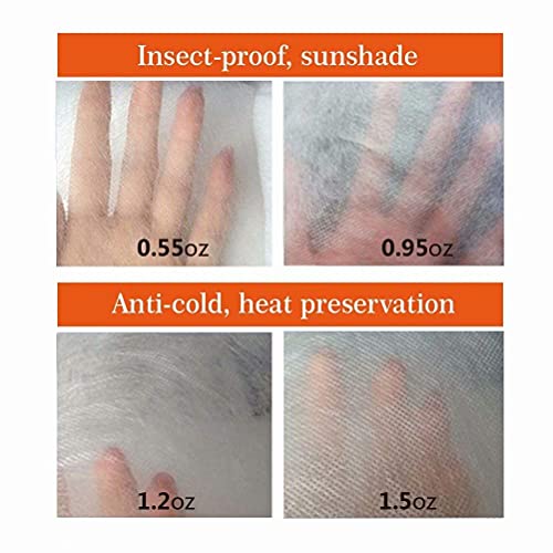 Plant Covers Freeze Protection H40 xW60 0.9oz Outdoor Plant Covers for Winter Garden Plant Cover Winter Frost Pests Protection (0.95oz-H40"xW60"-2P)