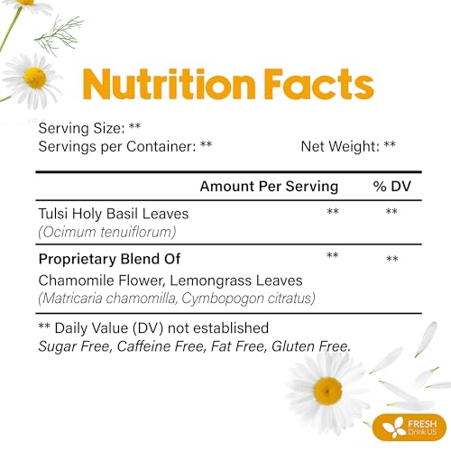 135 Bags Tulsi Chamomile Lemongrass Tea (135 Tea Bags)