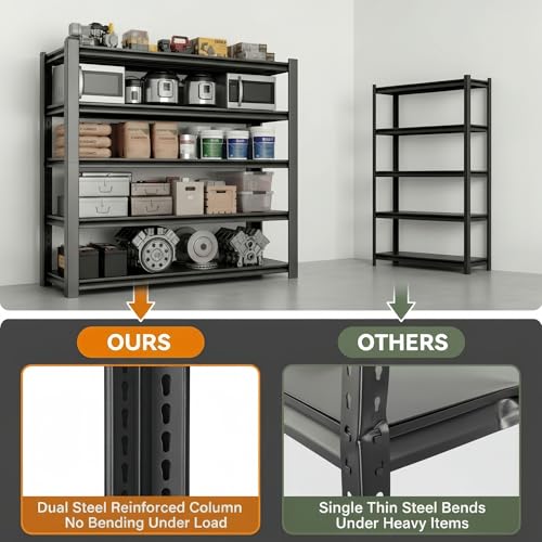 3500 LBS Heavy Duty Garage Shelving (48" W x 20" D x 72" H)