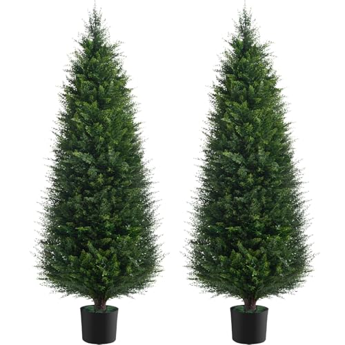 2Pack 5FT Artificial Cedar Tree (5 Ft - 2pack)