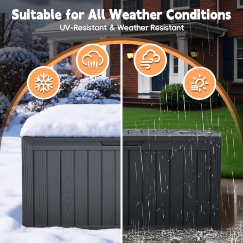 Outdoor Storage Box (Black / 75 Gallon)