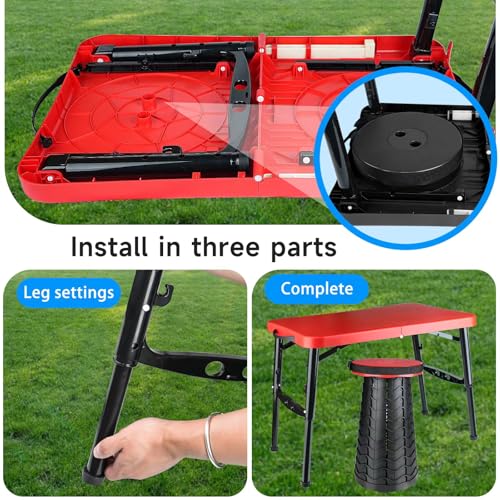 Small Folding Table (Red)