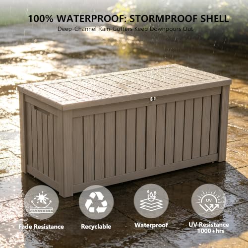 Outdoor Storage Box (Grey / 150 Gallon 3.1 XL)