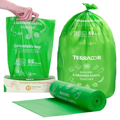 55 60 Gallon Compostable Trash Bags Liners (55 Gal)