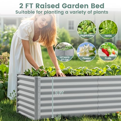 2 Pieces Raised Garden Beds