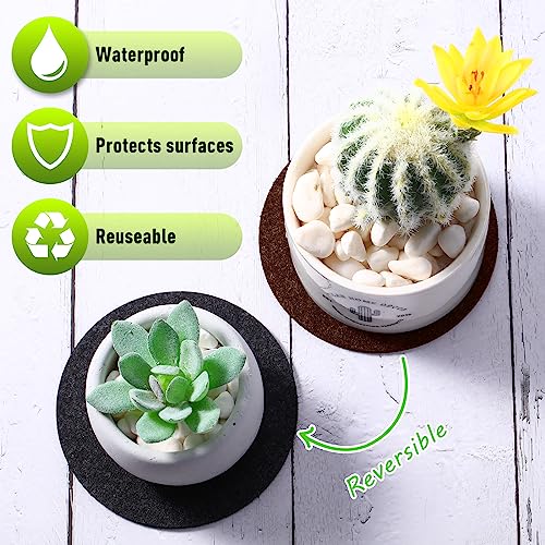 16 Pieces 4 Sizes Cork Plant Coasters 4 (16 Count)