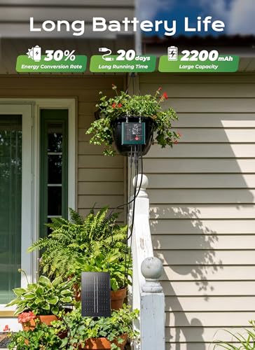 Solar Drip Irrigation System with USB Charging (Green)