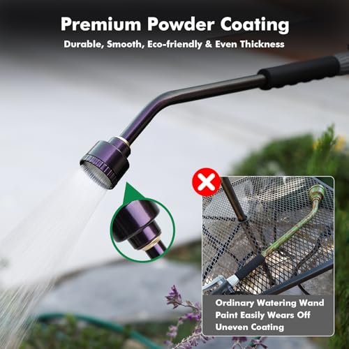 24 Inches Long Watering Wand for Garden Hose (Purple)