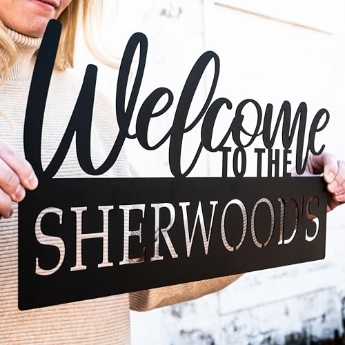 Outdoor Personalized Welcome Last Name Sign
