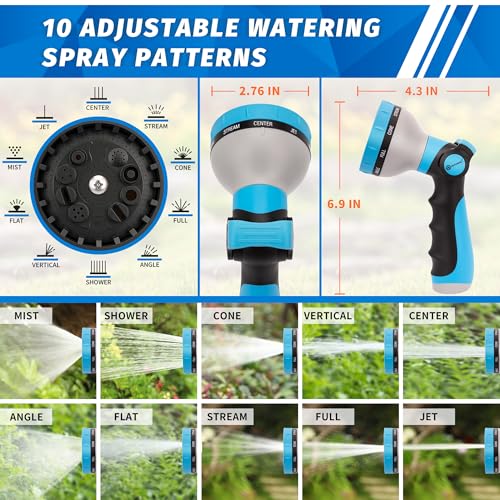 Garden Hose Nozzle Sprayer (Blue)
