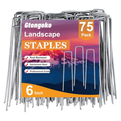 75 Pack Landscape Staples 6 Inch (6 Inch 2.4mm)