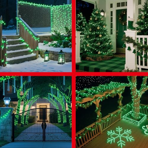 350 LED 90FT Christmas Lights (Green / 350 LED 90FT Dark Green Wire)