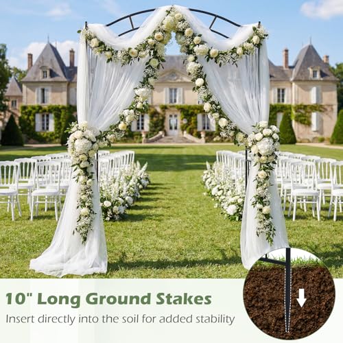 Metal Garden Arbor (44"W x 90"H)