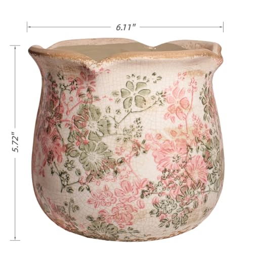 Ceramic Pots for Plants (Pastel Meadow)