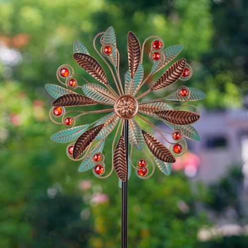 Metal Wind Spinners Outdoor (13inch(Patina))