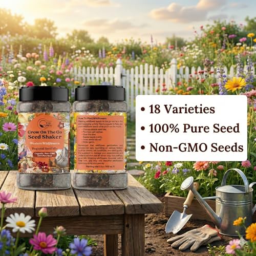Wildflower Seed Shaker (Western Wildflowers / 2 oz Mini Shaker)