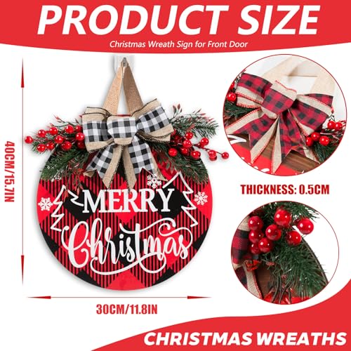 Christmas Door Sign for Front Door (Christmas Door Sign-d)