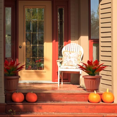 Fall Fake Agave Artificial Plant (Red*2 / 28 Inches)