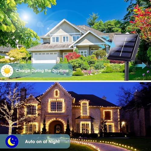 Solar Fairy Lights (Warm White / 4 Pack-800LED)
