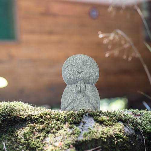 Buddha Sandstone Statues Zen Monk Sculptures (Prayer Monk)