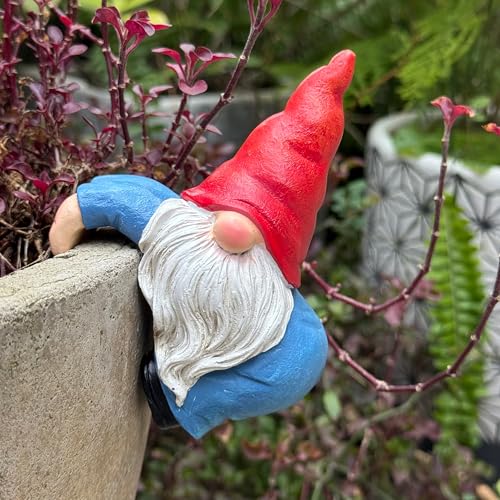 Climbing Gnome Figurines Flower Pot Hugger (Retro)