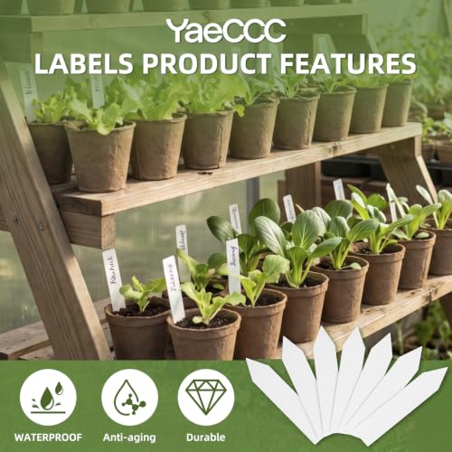 4 Inches Plant Labels Plastic Plant Tags Nursery Garden Labels Pot Marker Garden Stake Tags for Fruit Trees
