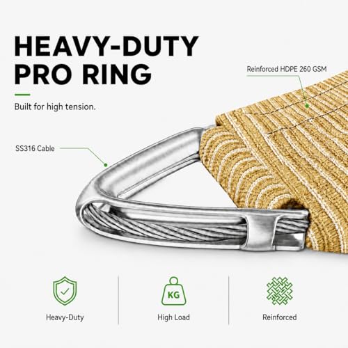 Heavy Duty 38' x 45' Grey Sun Shade Rectangle Pro Ring Customized Size Shade Sail (Gray / 38' x 45' Custom Size)