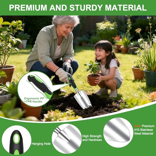 Gardening Tools 22 (22PCS Black Green)