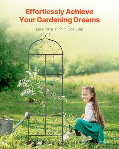 71 x 20 in 2 Packs Rustproof Metal Garden Flower Trellis