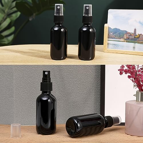 Black Glass Small Spray Bottle 2 oz 24 Packs (24 Count)