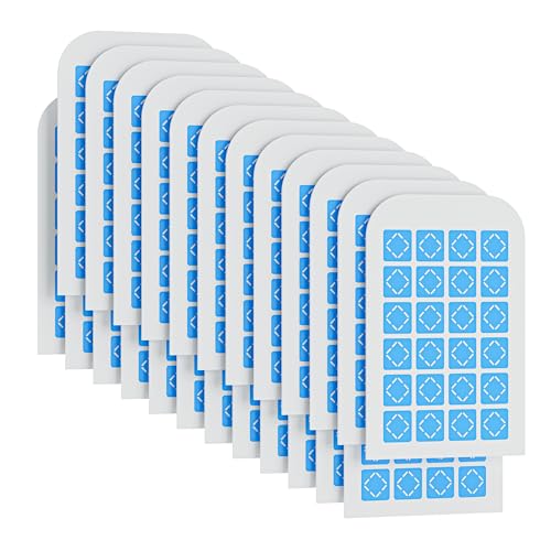 24 Pack Magnetism Glue Cards TIENBE Indoor Plug (White / 24 Glue Cards)