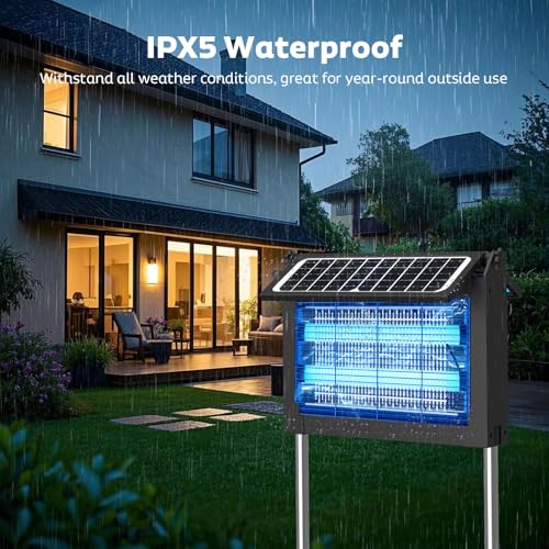 Solar Bug Zapper Outdoor (Night Black)