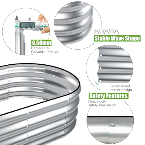 Galvanized Raised Garden Bed