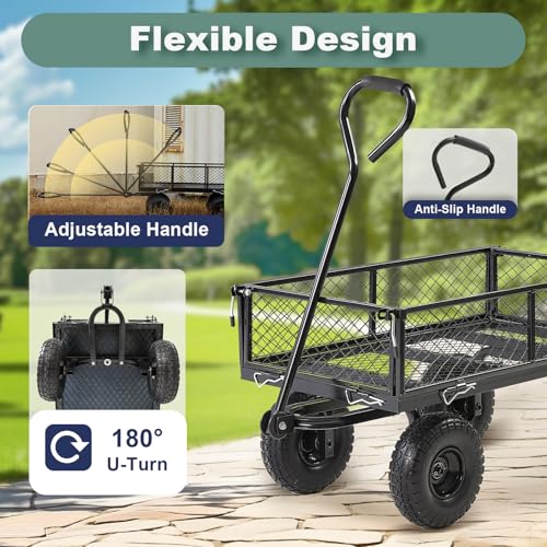 Heavy Duty Garden Wagon Cart 660 LBS (660LBS Cart)
