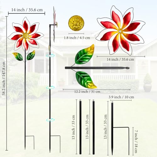 Wind Spinner Outdoor (14'' Red)